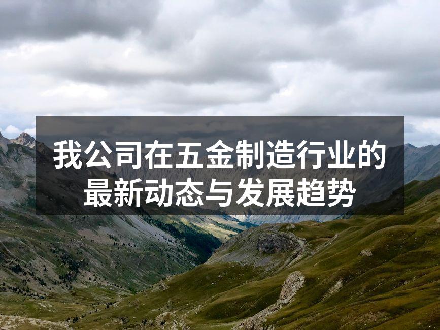 我公司在五金制造行业的最新动态与发展趋势